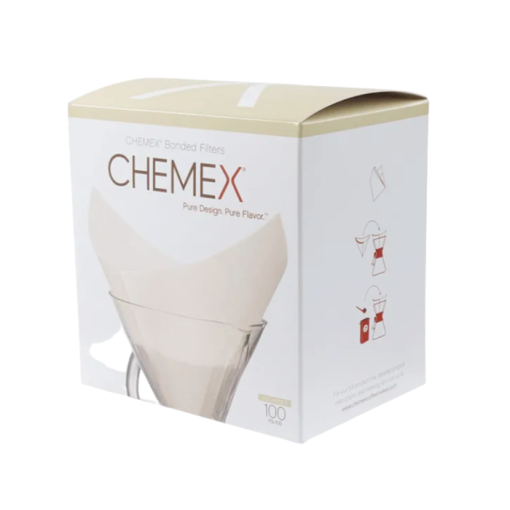 CHEMEX balti kvadrātveida papīra filtri FS-100 6-10 cup, 100 gab