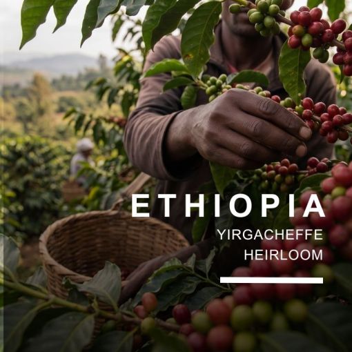 Etiopijas kafija Yirgacheffe Meteku Shento | KafijasPupina.lv