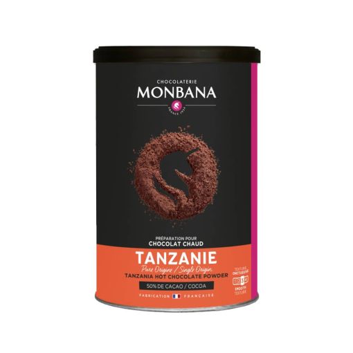 Горячий темный шоколад  MONBANA Tanzania, 225 г
