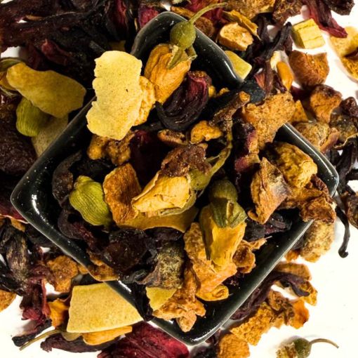 Ziemassvētku Noskaņa, augļu tēja 